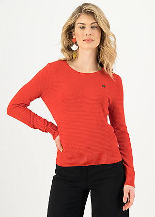 Strickpullover chic mystique, suited in red, Strickpullover & Cardigans, Rot