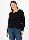 Knitted Jumper chic mystique, suited in black, Knitted Jumpers & Cardigans, Black