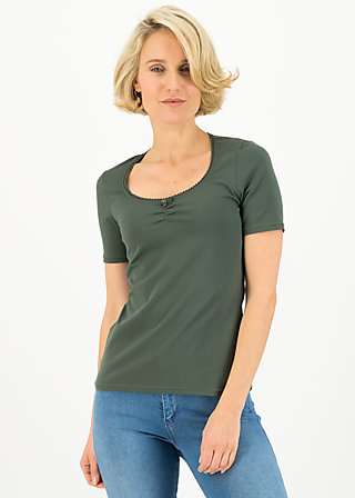 T-Shirt logo balconette tee, just me in thyme, Shirts, Green