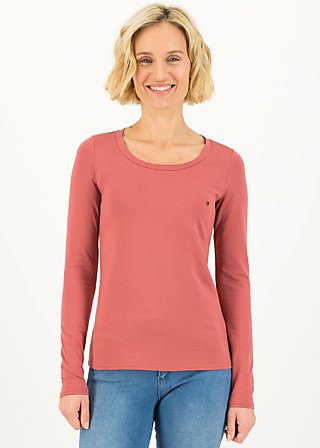 Longsleeve logo round neck langarm welle , just me in rosewood, Shirts, Pink