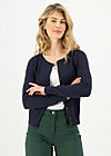 Cardigan save the brave, suited in blue, Knitted Jumpers & Cardigans, Blue