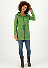 Fleece Jacket cosyshell hooded long, english garden, Jackets & Coats, Green