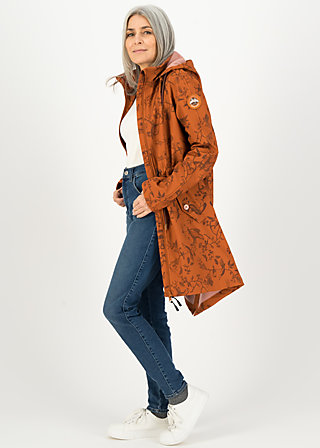 Softshelljacke swallowtail promenade, whimsical wisdom, Jacken & M&auml;ntel, Braun