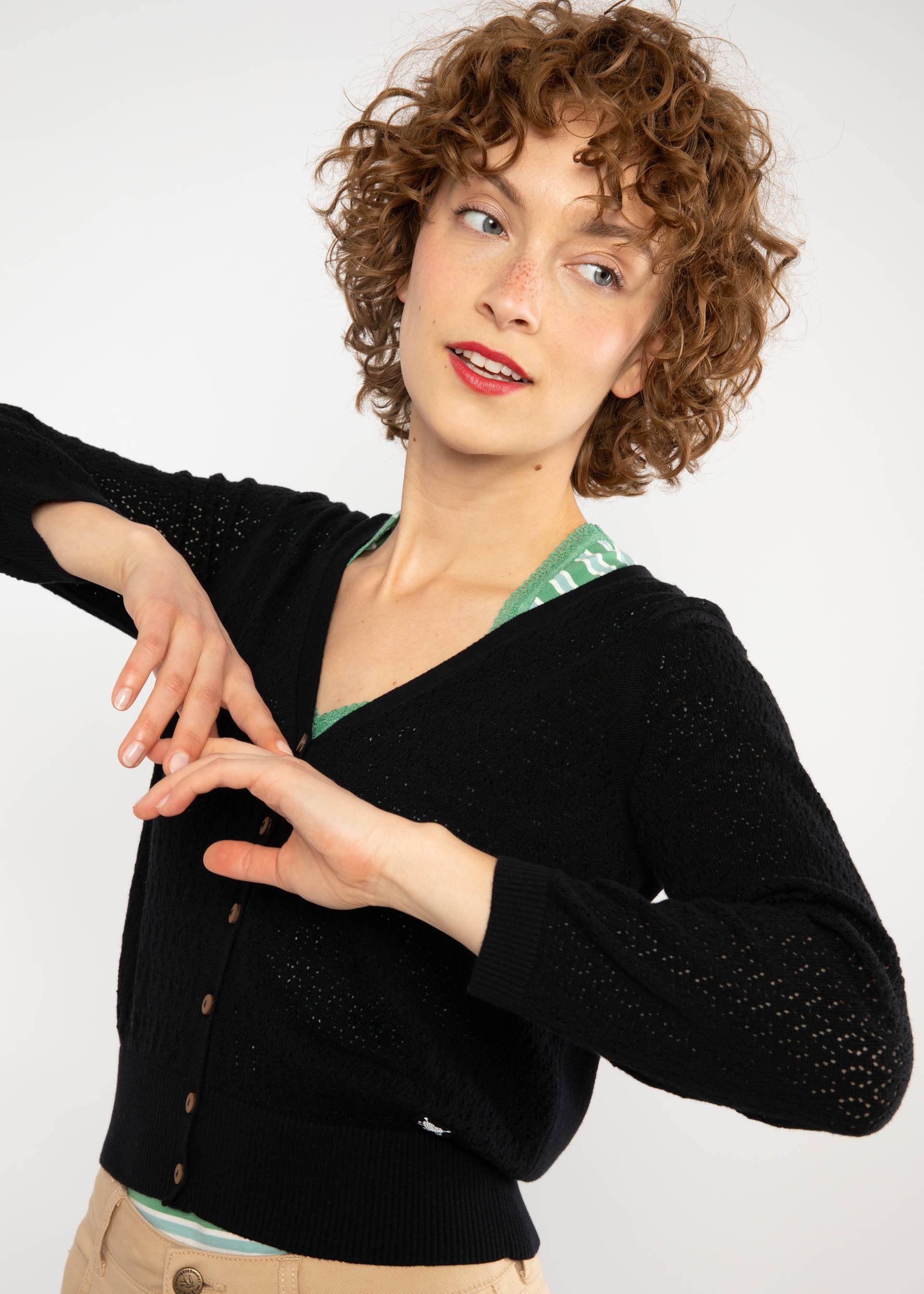 Cardigan Sweet Petite, void onyx black, Cardigans, Schwarz