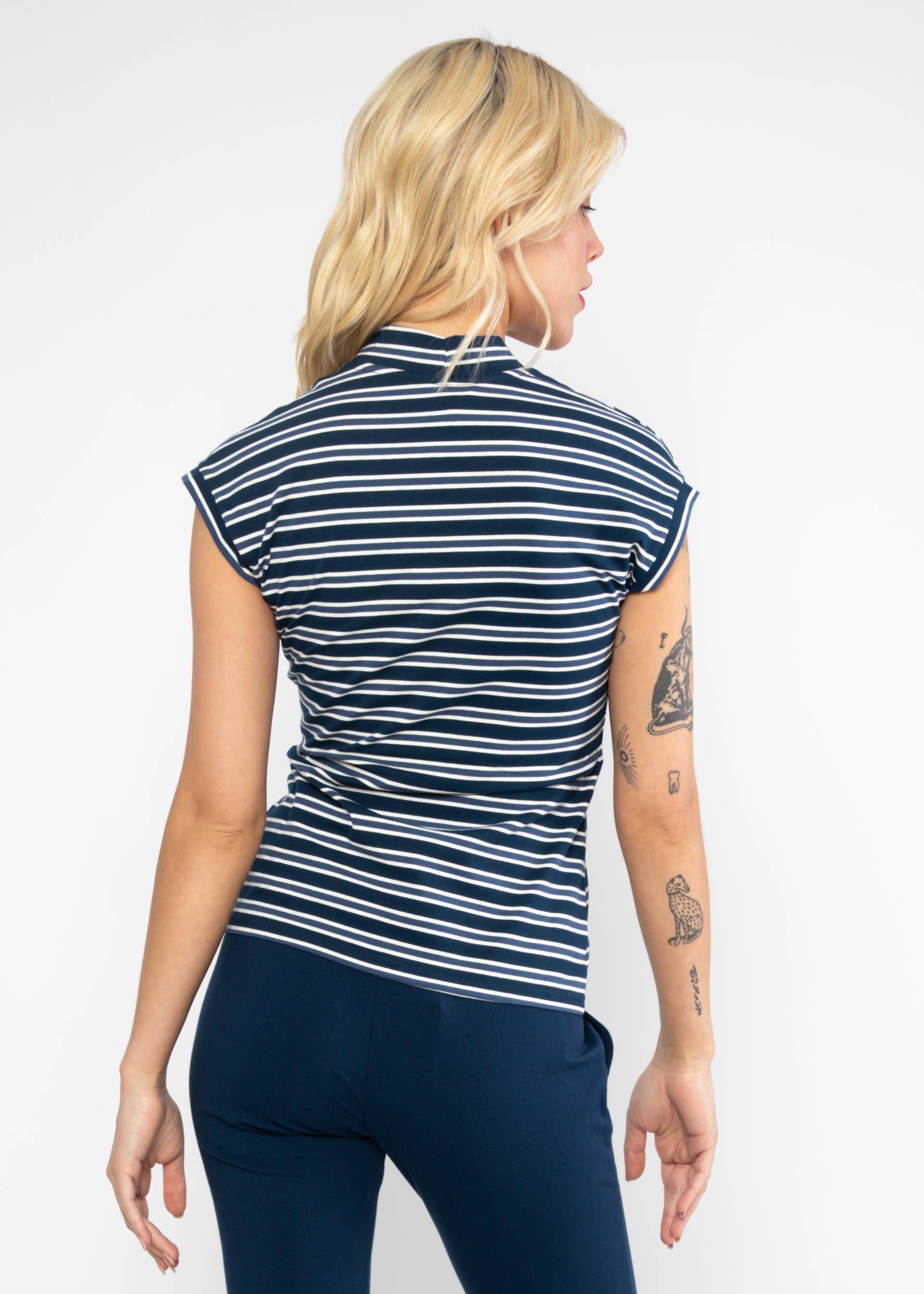 Streifenshirt Virgin Venus, caravan stripes blue, Shirts, Blau