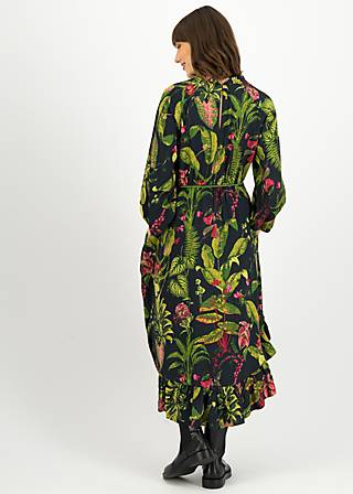 Midikleid Bohemian Fairytale, botanical bohemians, Kleider, Schwarz