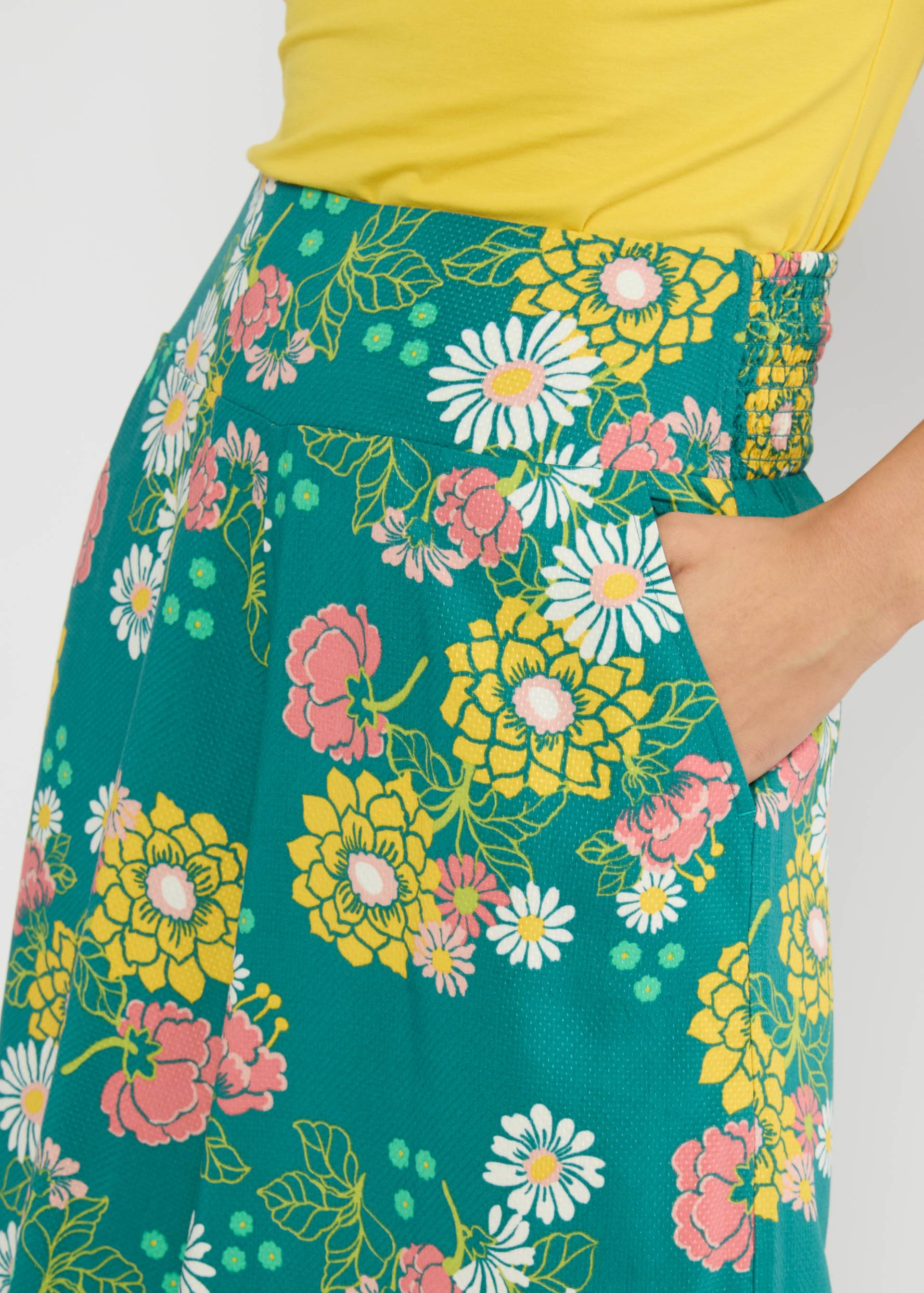 Culotte In Full Bloom, eternal flower dance, Hosen, Grün