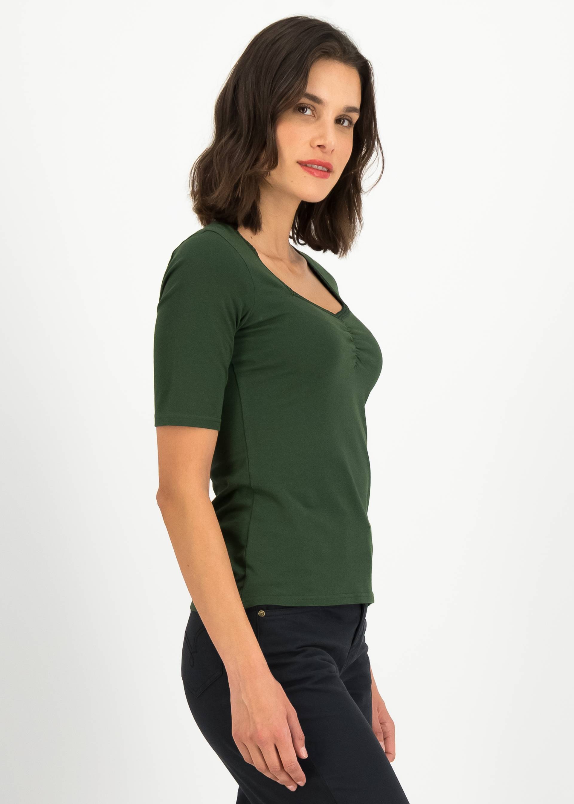 T-Shirt Let Romance Rule, dark wood green, Shirts, Gr&uuml;n