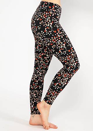 Cotton Leggings Lovely Legs, summer night cutie-pie, Leggings, Black