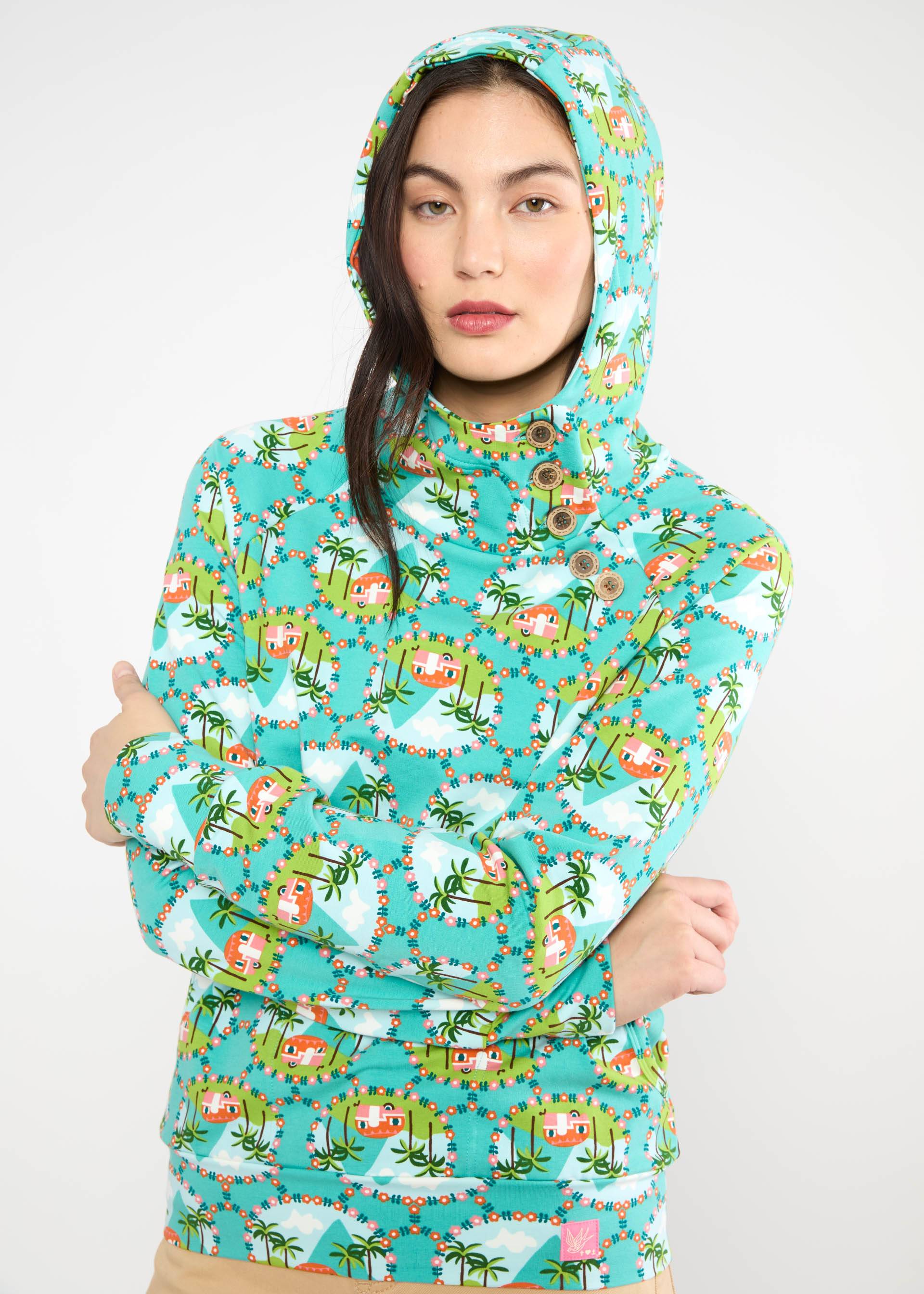 Sweatpullover Oh So Nett Hooded, canaries camping, Sweatshirts & Hoodies, Blau