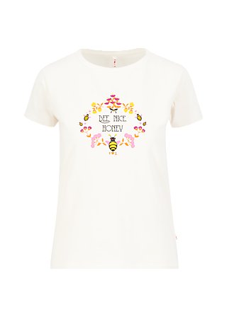 T-Shirt Save the Bees, creamy camellia, Tops, White
