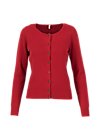 Cardigan save the brave, red classic, Strickpullover & Cardigans, Rot