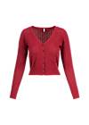 Cardigan Save the World, love me heart dots, Knitted Jumpers & Cardigans, Red