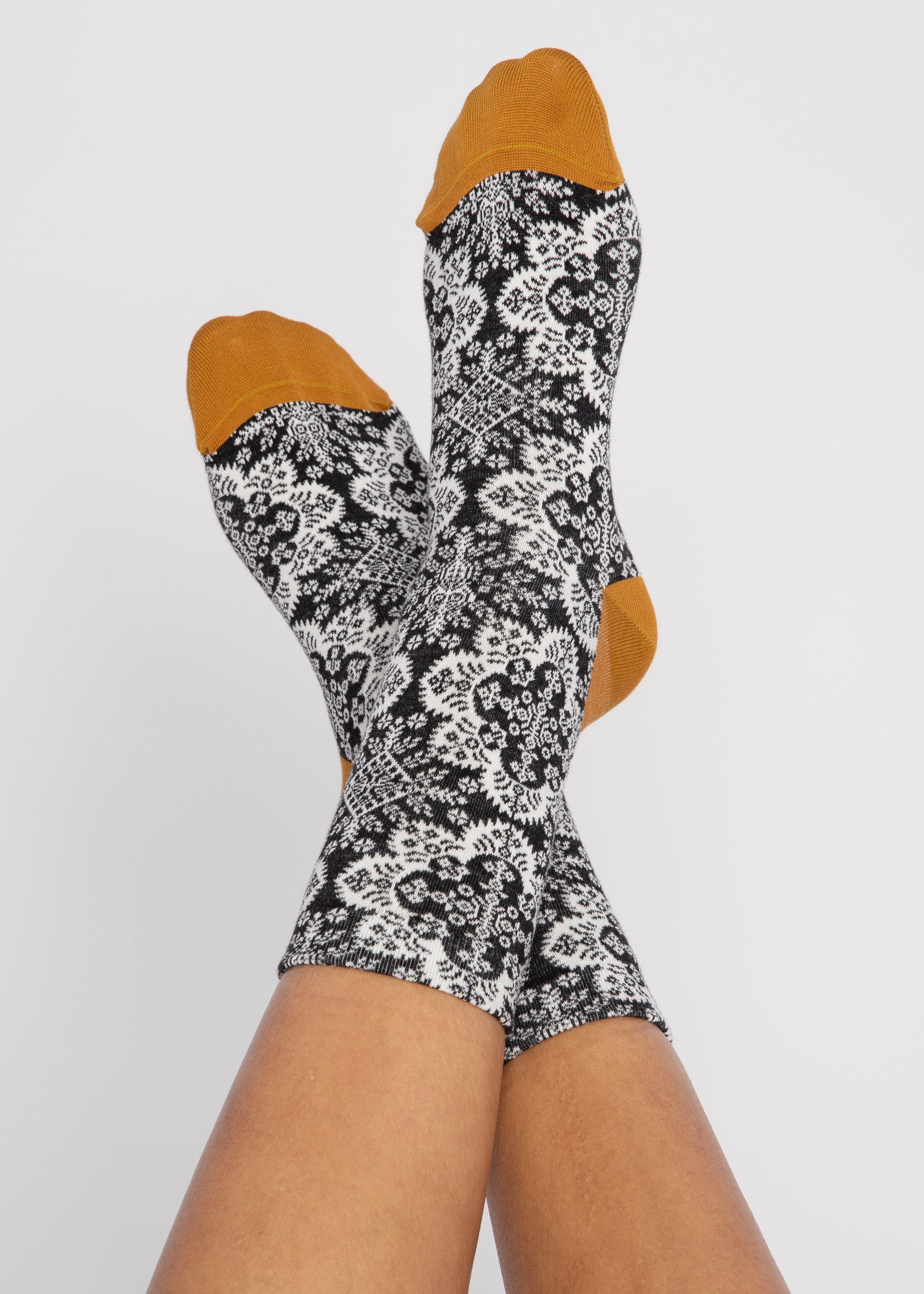 Baumwollsocken sensational steps, crazy carpet, Socken, Schwarz