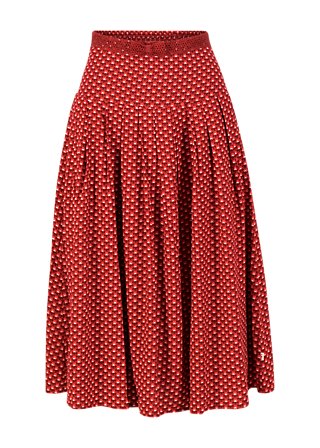 Pleated Skirt so garbo, win win, Skirts, Red