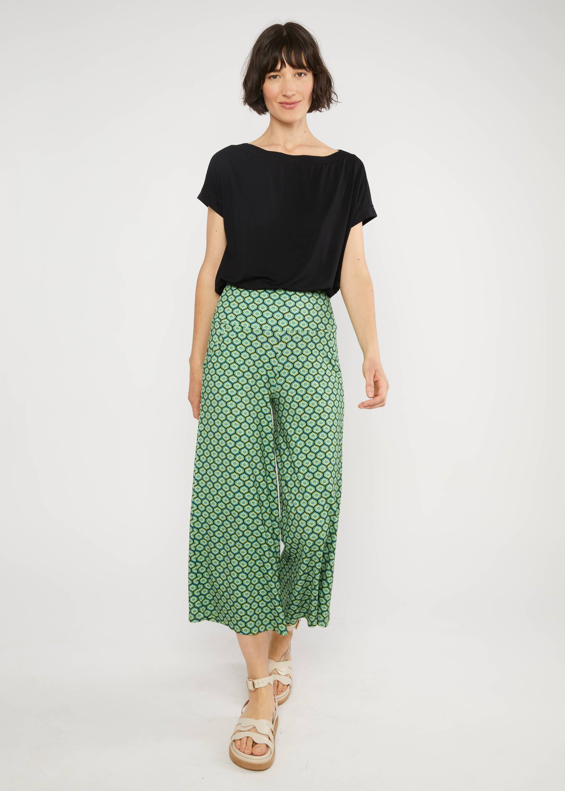 Culottes Cul de Berlin, spring pearl, Trousers, Green