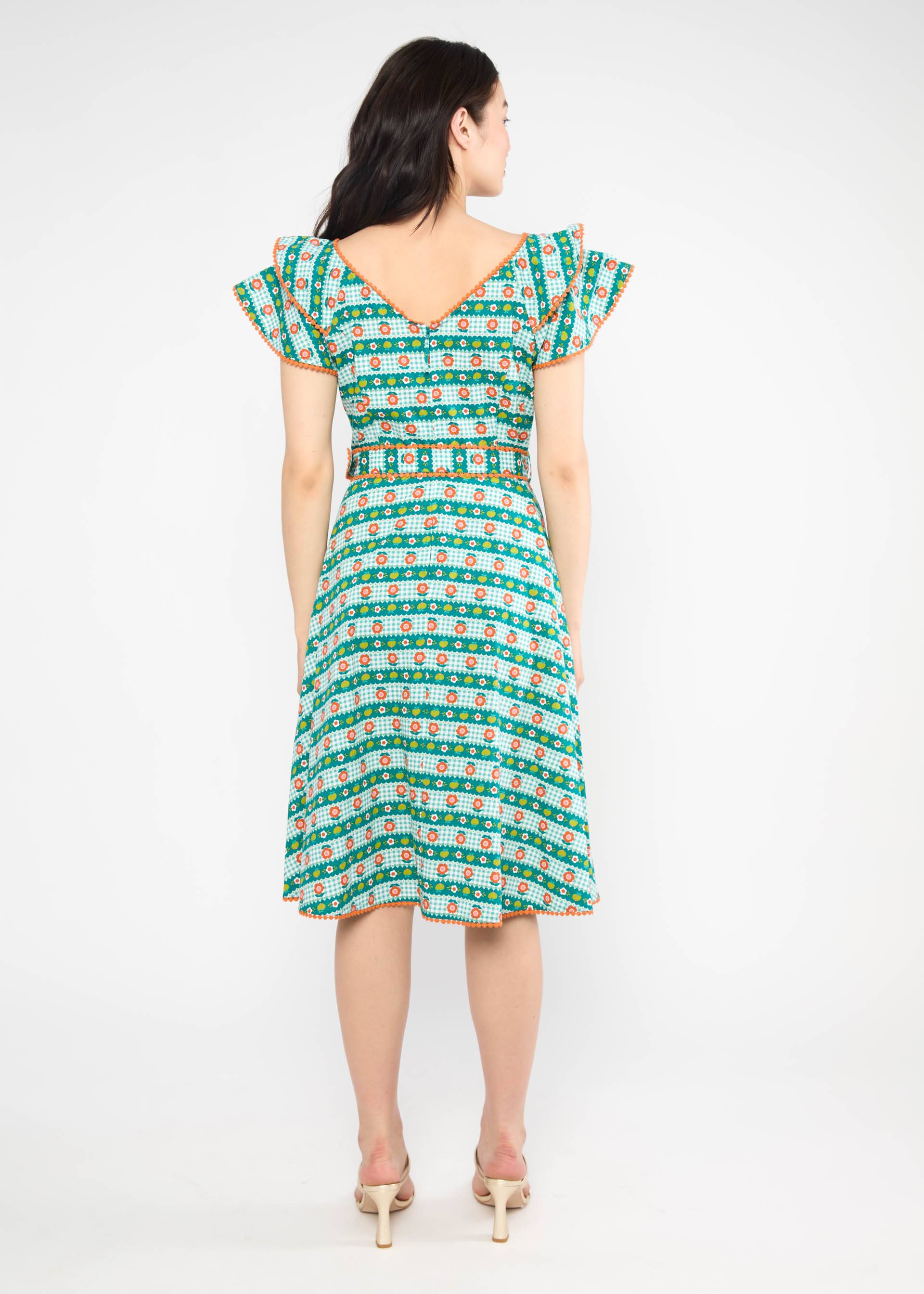 Festliches Kleid Falbala Festival, tiny picnic, Kleider, Grün