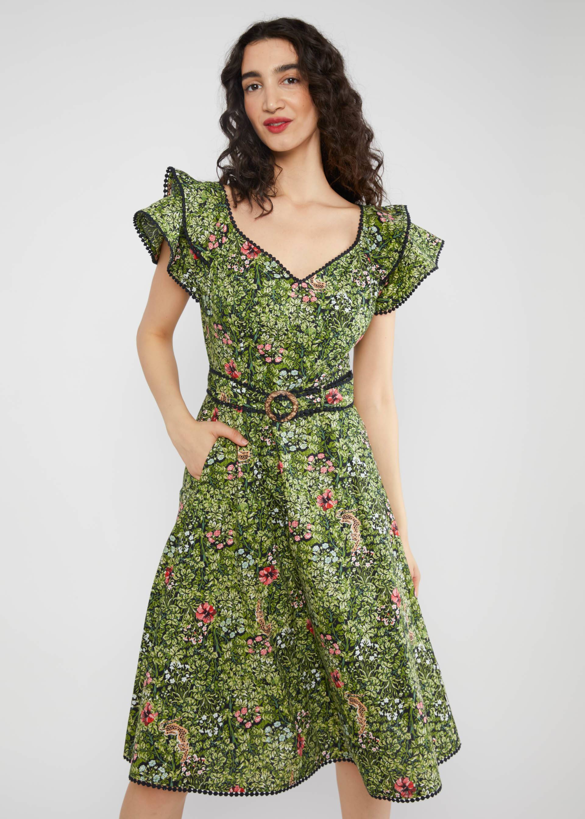 Festliches Kleid Falbala Festival, wild and shy, Kleider, Grün