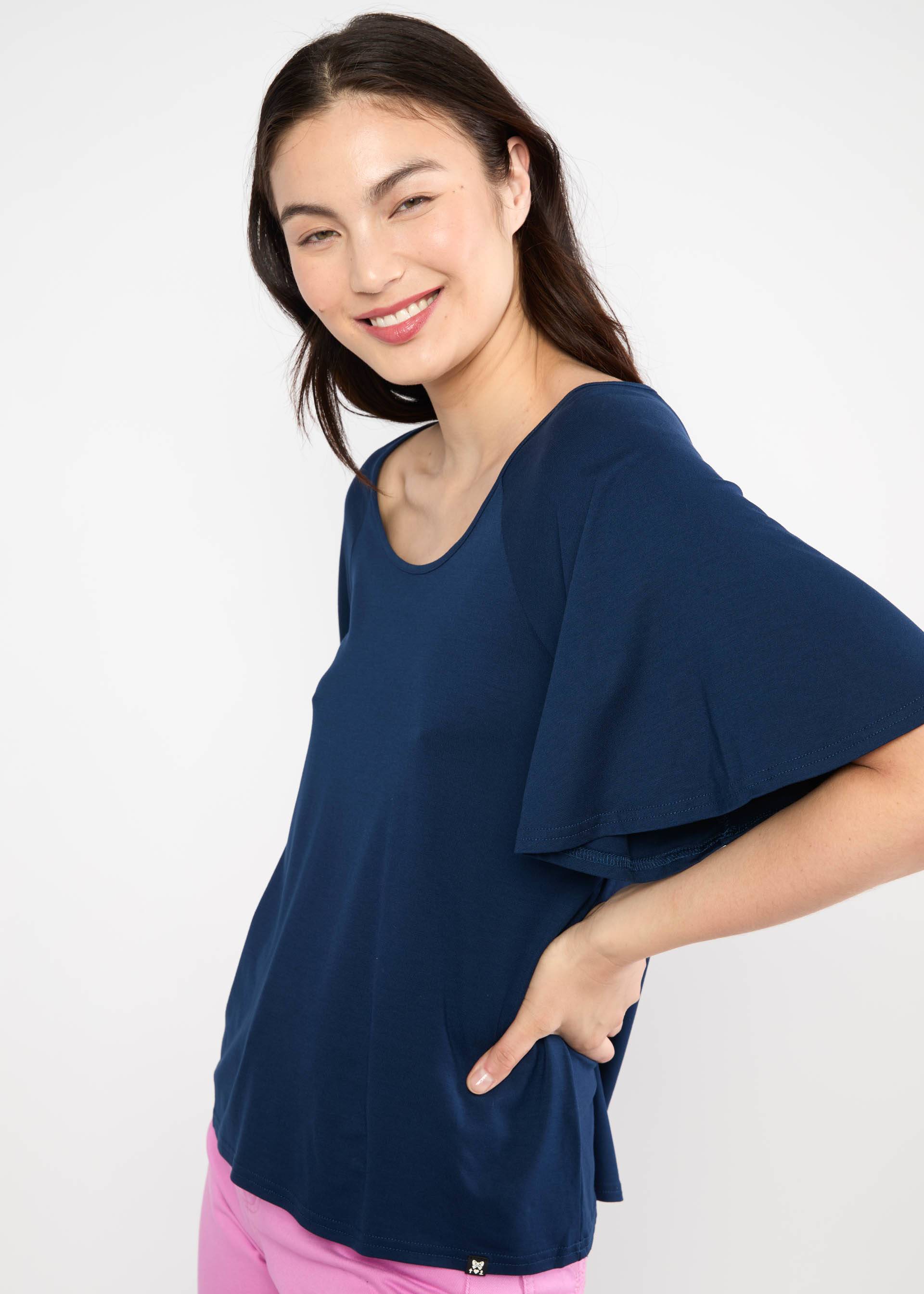 Jerseyshirt Fly Little Bird, inner cornflower blue, Shirts, Blau