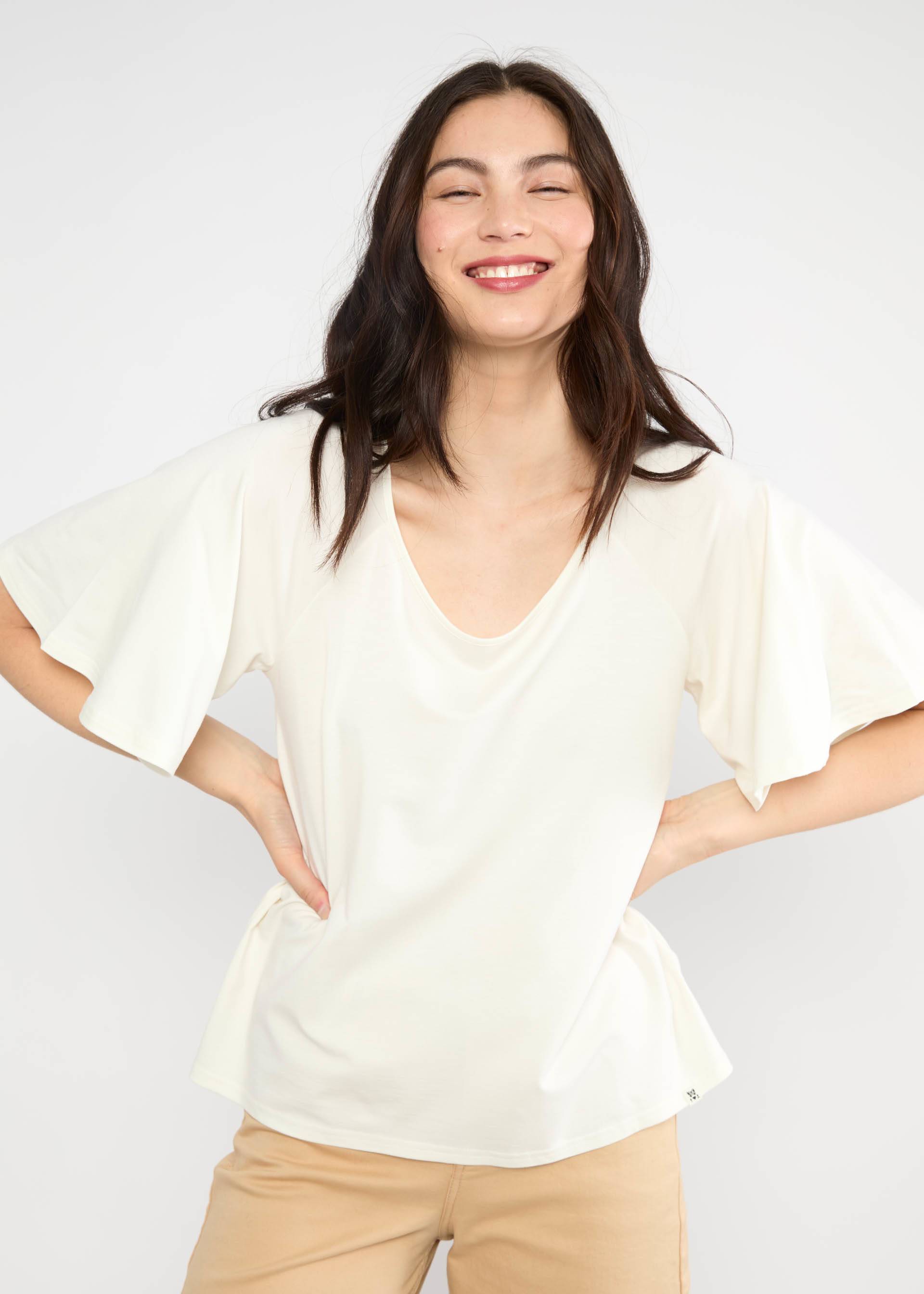 Jerseyshirt Fly Little Bird, my lily white, Shirts, Weiß