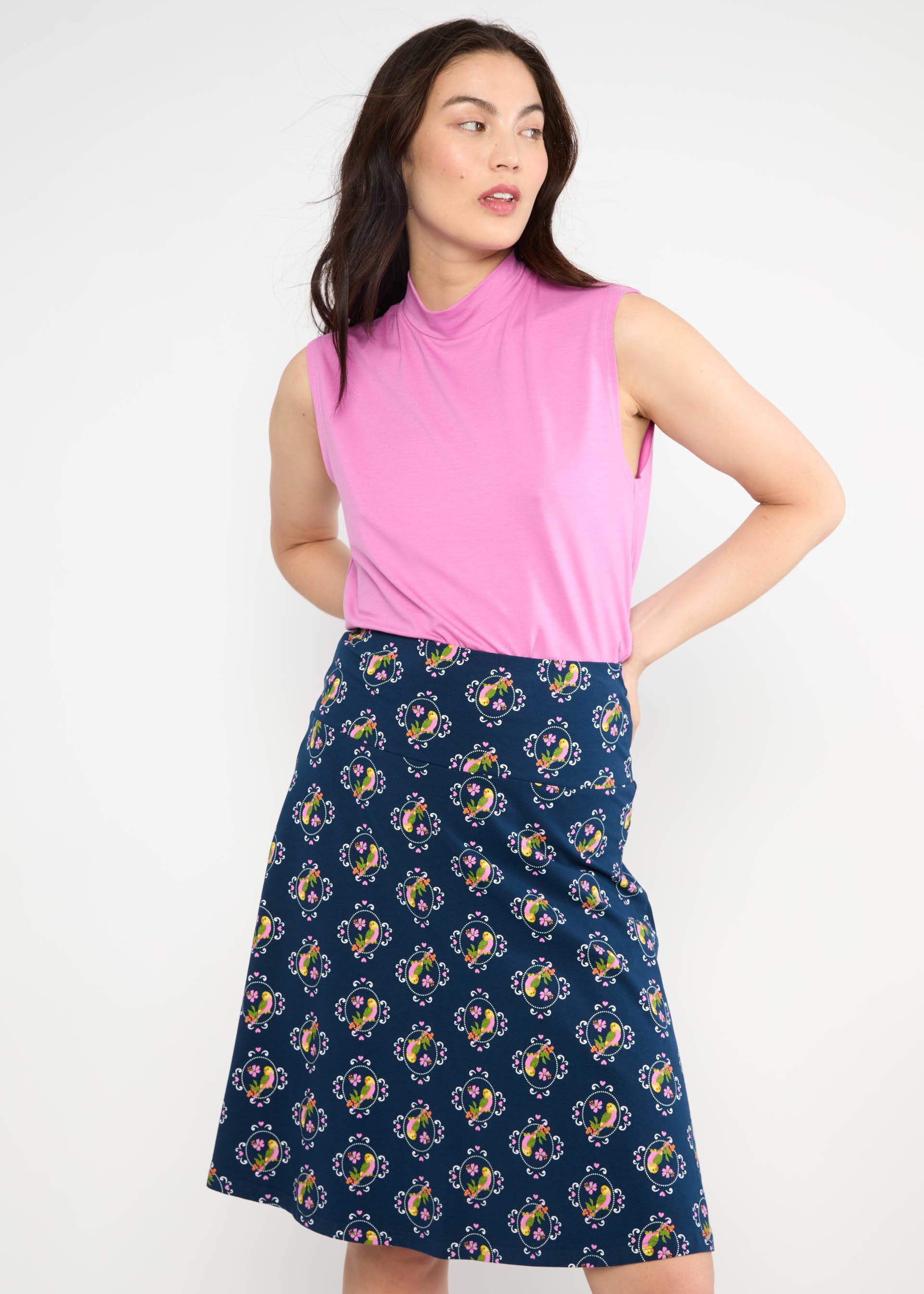Jersey Skirt Frischluft, birdie pieps, Skirts, Blue