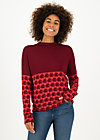 Strickpullover long turtle, knit red apple, Strickpullover & Cardigans, Rot