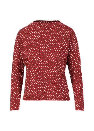 Longsleeve tailorlove turtle, dollies dots, Tops, Red