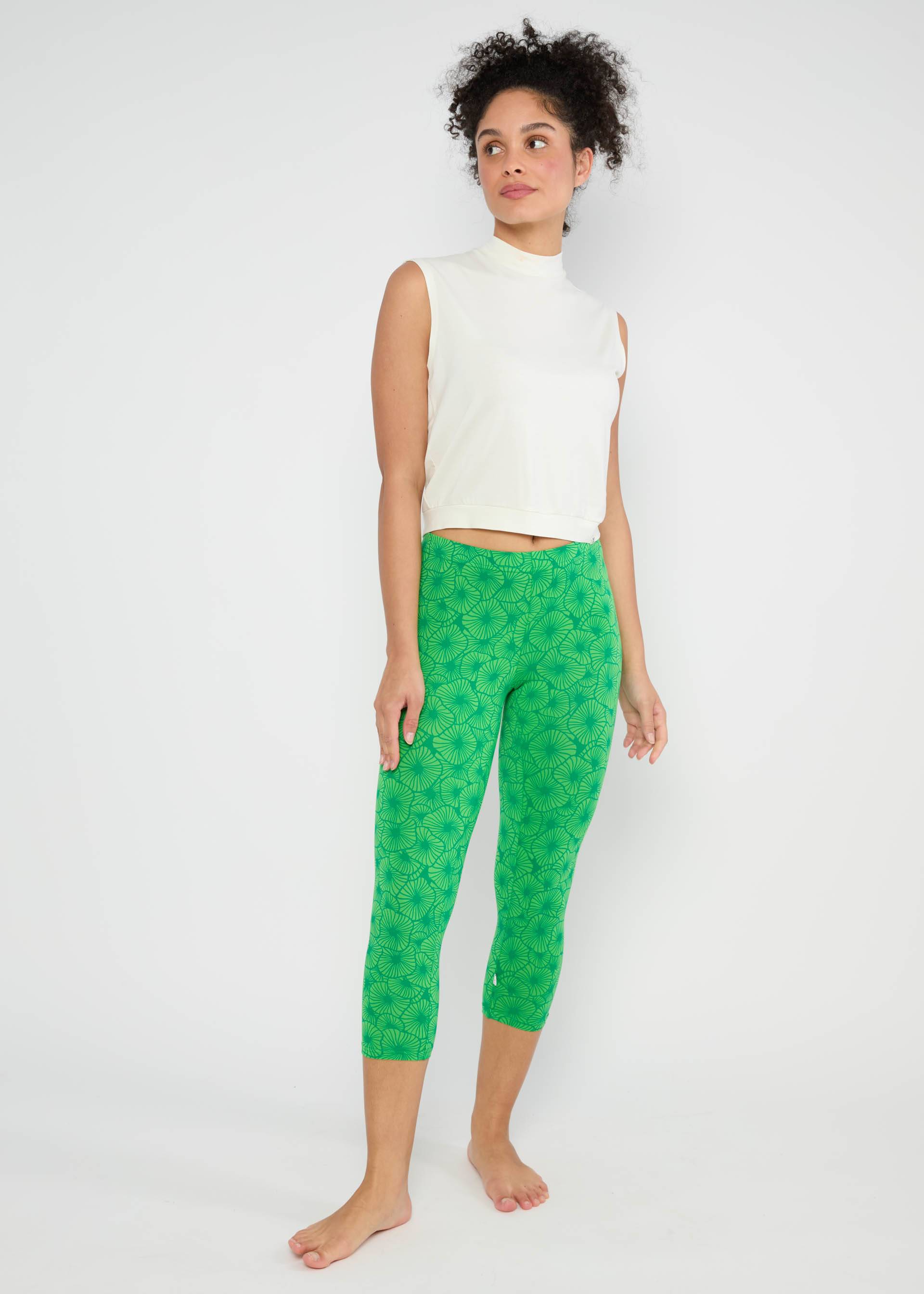 Capri Leggings Cropped Laune Legs, dive deep reef, Leggings, Green