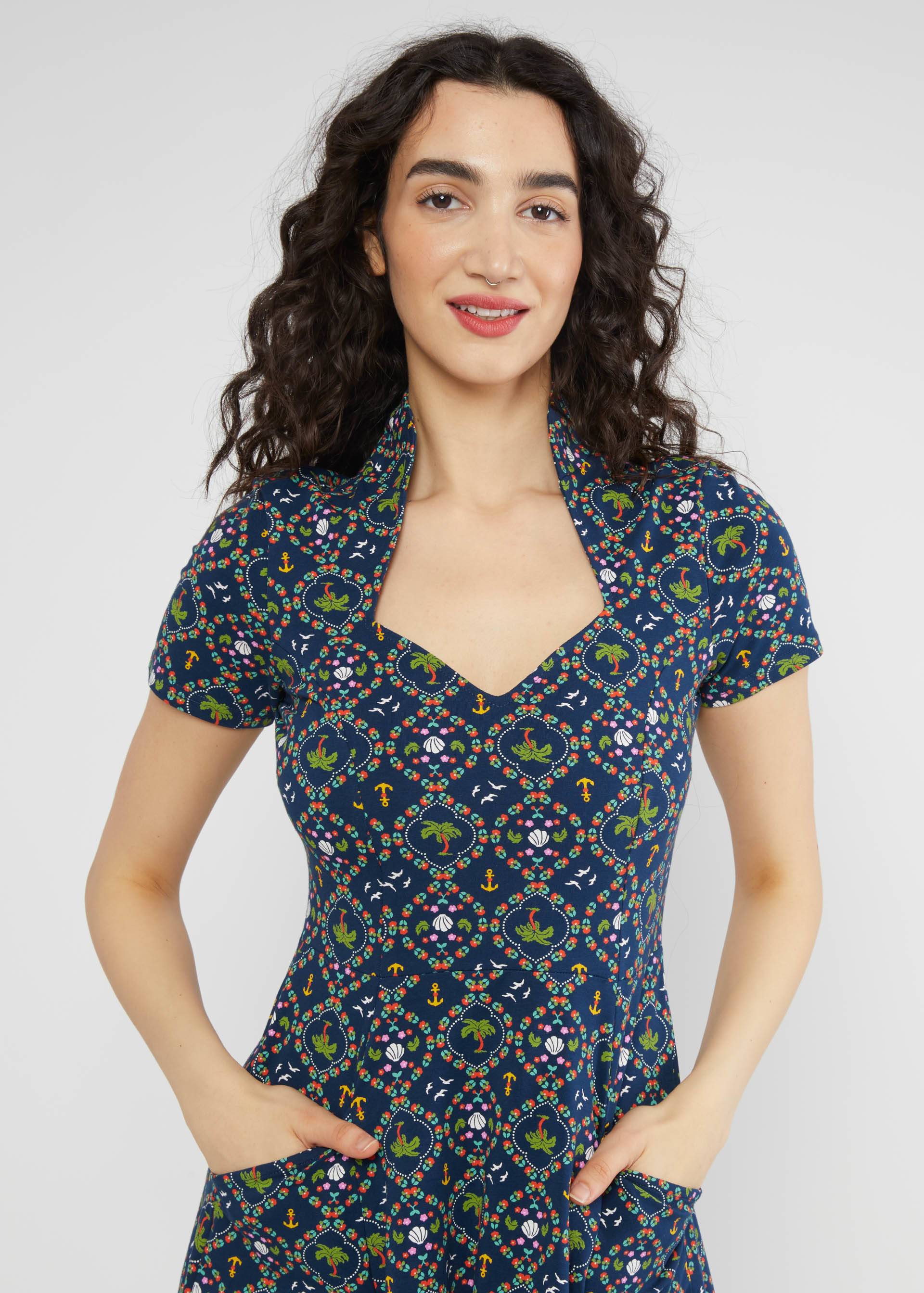 Sommerkleid Gracious Allure, palms sun and more, Kleider, Blau