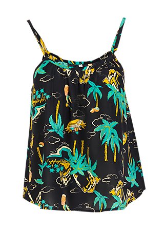 Sleeveless Top Seductive Spaghetti, hula holidays, Tops, Black