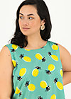 Sleeveless Top rückenfein, pineapple party, Shirts, Turquoise