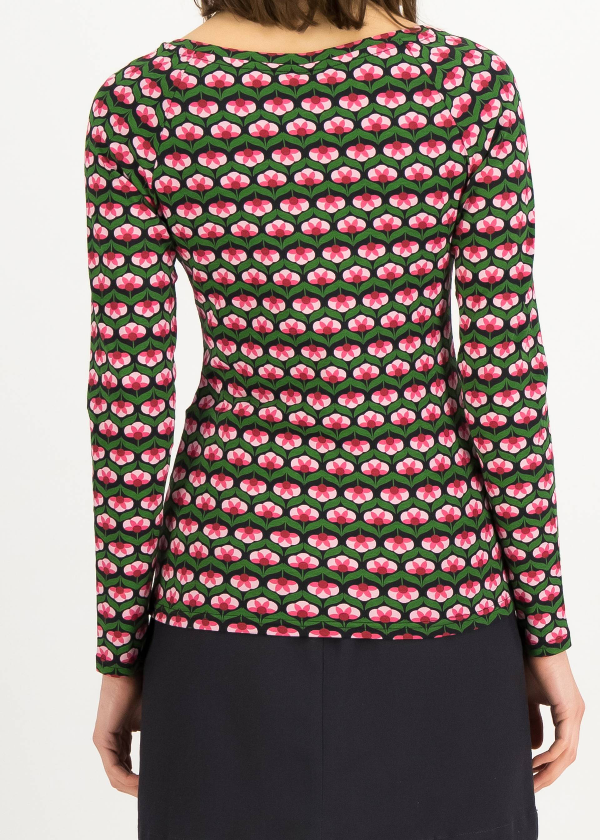 Longsleeve Savoir Vivre, be your own flower, Shirts, Schwarz