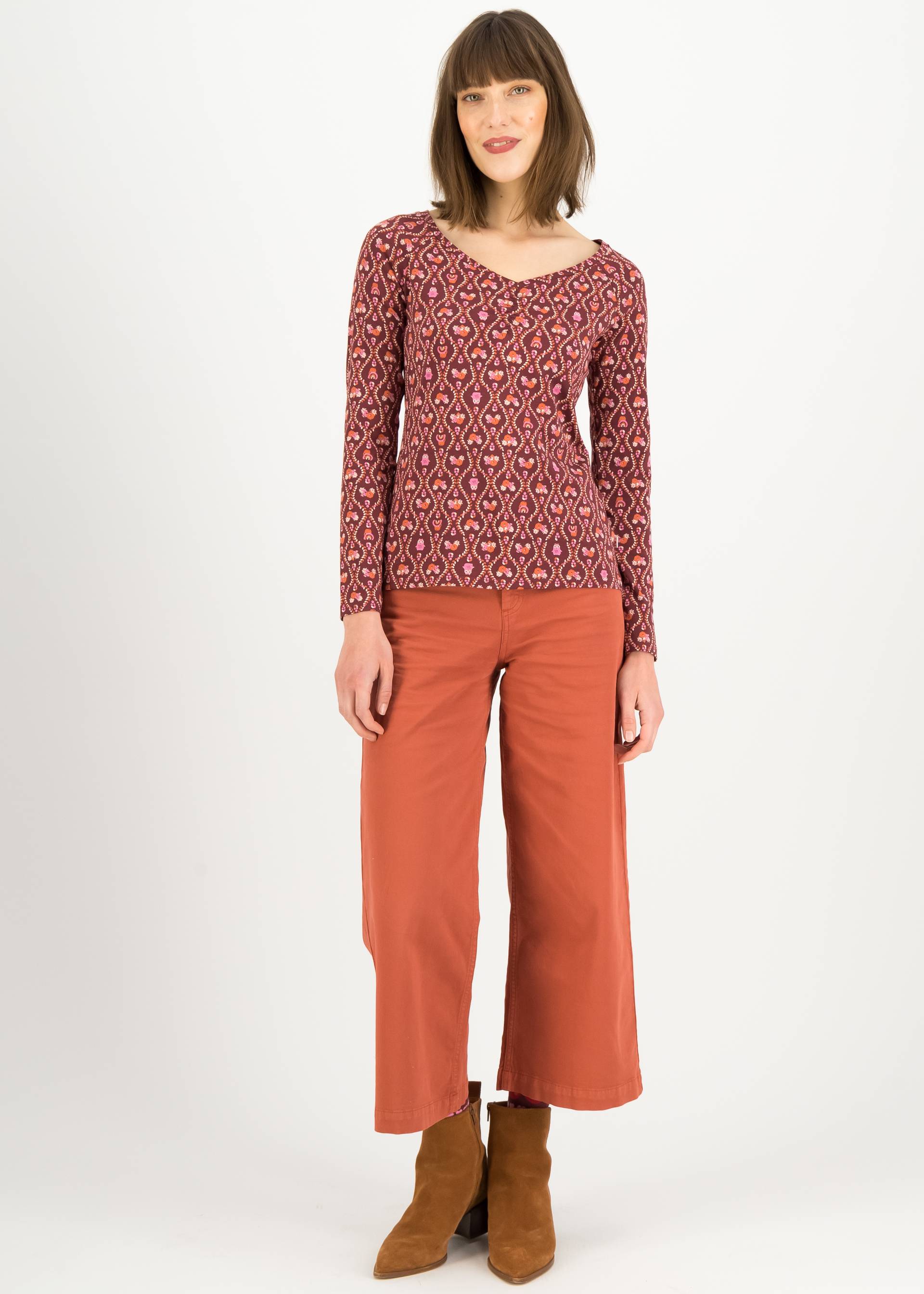 Longsleeve Savoir Vivre, rainbow animals, Shirts, Rot