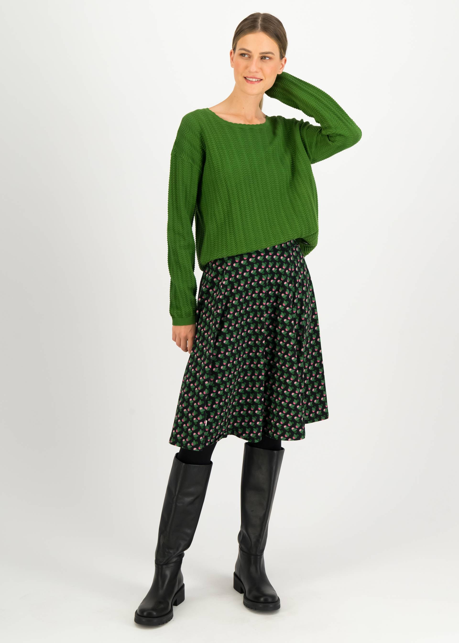 Tellerrock Wooden Heart Circular, tiny little cactus, Röcke, Schwarz