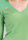 just cat and me v tee, green liberty dots, Shirts, Green