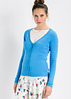 logo cardigan, water cascade, Knitted Jumpers & Cardigans, Blue