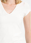 logo shortsleeve v-shirt, midday sun, Shirts, Weiß