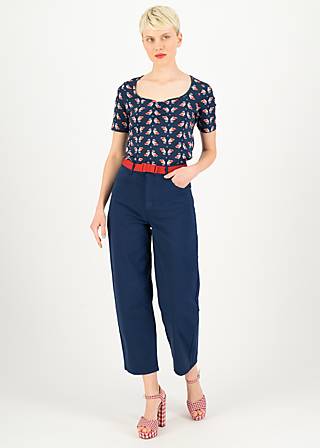 T-Shirt Balconnet F&eacute;minin, chirping bird, Shirts, Blau