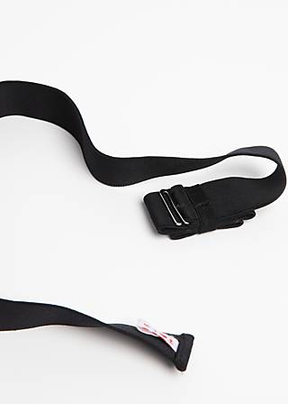 Tailleng&uuml;rtel Fantastic Elastic Bow, black idol belt, Accessoires, Schwarz