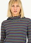 Hoodie Scuba Duba, colorful love stripe, Sweatshirts & Hoodies, Blau