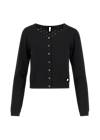 Cardigan Welcome to the Crew, little black flower, Knitted Jumpers & Cardigans, Black