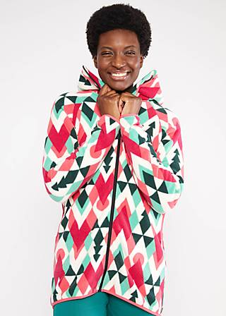 Fleece Jacket Hüttenzauber Long, mountain is calling, Jackets & Coats, White