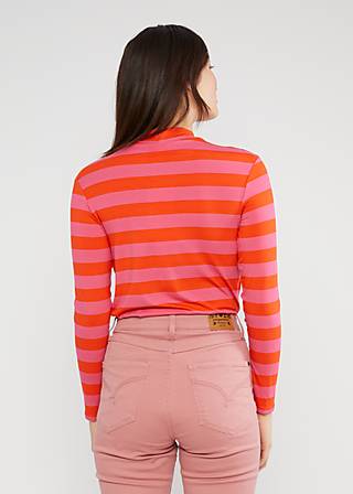 Breton shirt Lonely Lips Turtle, bold pinkish stripe, Tops, Pink