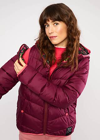 Steppjacke No Down Wizard, dance to the best bordeaux, Jacken & Mäntel, Rot