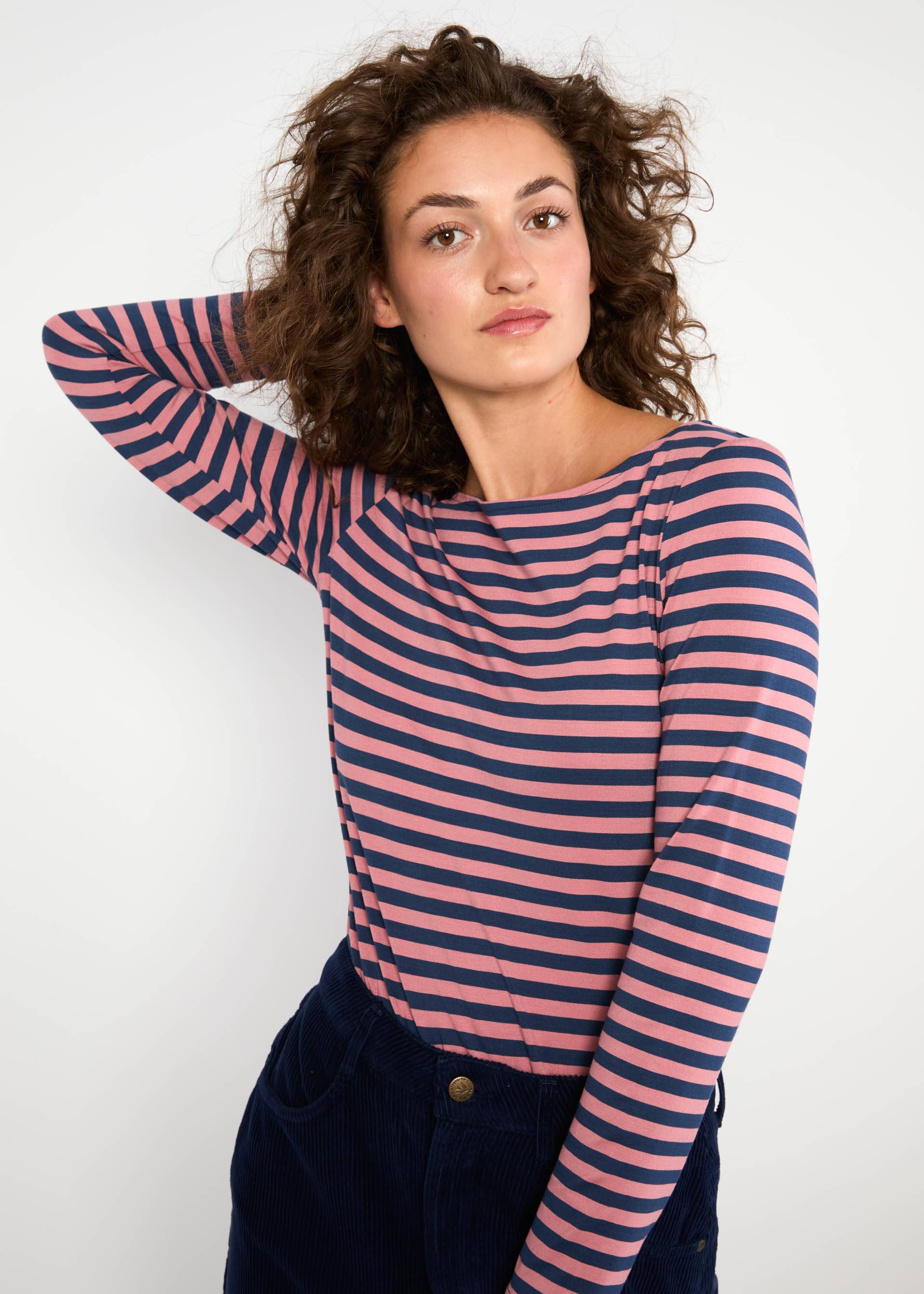 Streifenshirt Sweet Sailorette, dusty blue stripe, Shirts, Blau