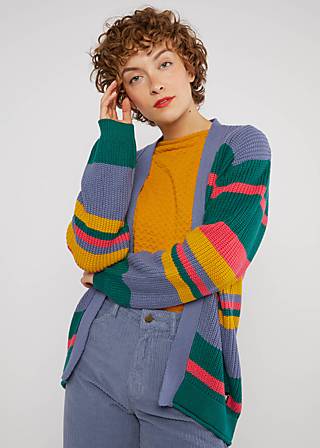Cardigan Yes, we Cardy, lets dance stripes, Cardigans, Blau