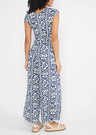 Jumpsuit Sensual Sensation Drap&eacute;, sea life mosaic, Jumpsuits, White