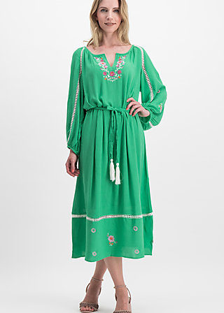 bohemian beauty, smaragd crepe, Dresses, Green