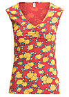 Sleeveless Top sommerliebe, summer roses, Shirts, Red