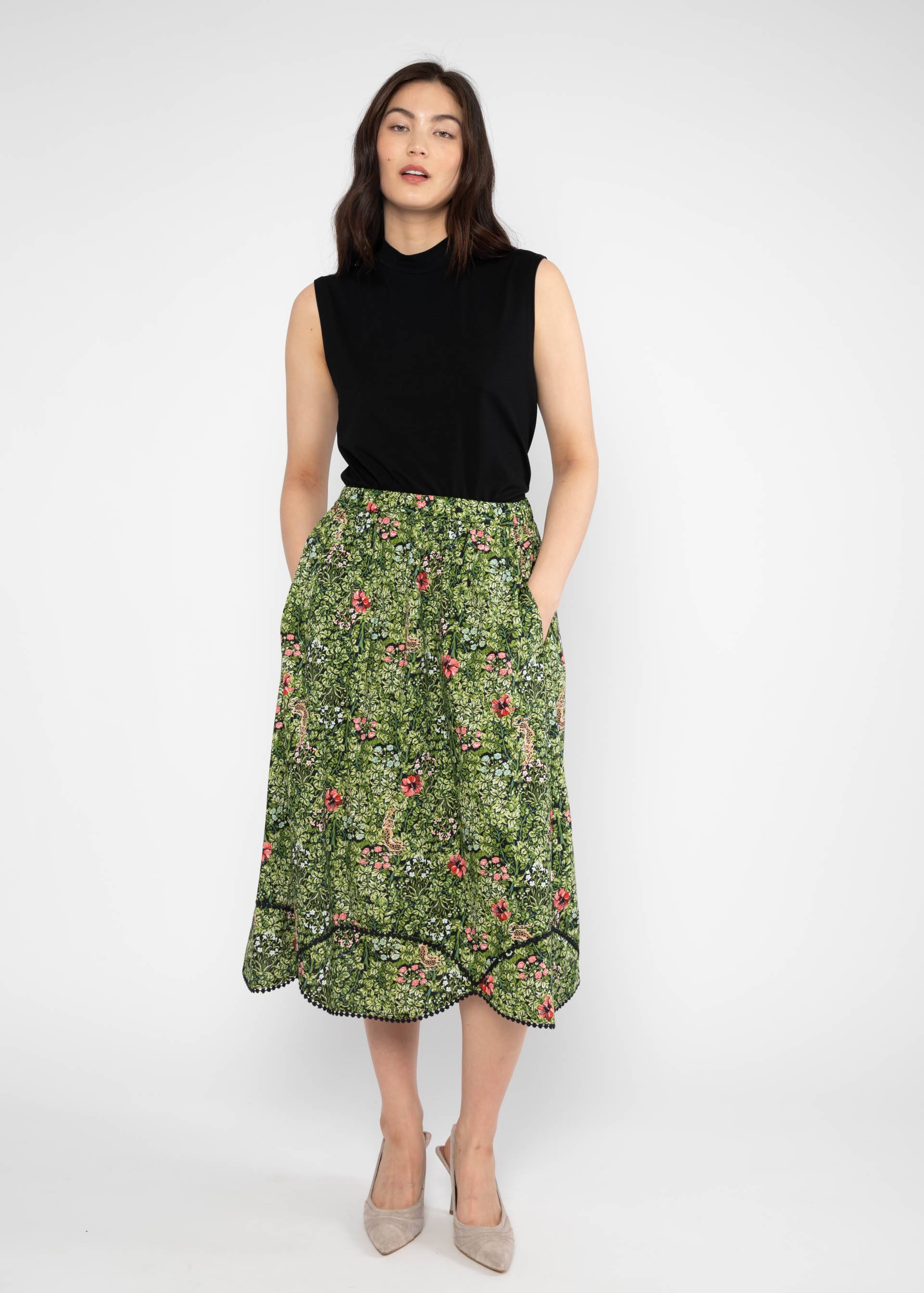 Midirock Eye of the Tiger, wild and shy, Röcke, Grün